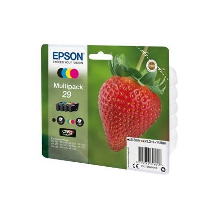 EPSON C13T29864012 Tusz Epson Strawberry Multipack Claria Home 4-color 29 14,9 ml EPSON C13T29864012 Tusz Epson Strawberry Multipack Claria Home 4-color 29 14,9 ml