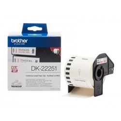 BROTHER DK22251 Taśma Brother Continuous Paper roll 62mm Black & Red on white BROTHER DK22251 Taśma Brother Continuous Paper roll 62mm Black & Red on white