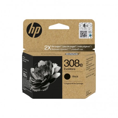 HP 308e EvoMore Black Original Ink Cartridge