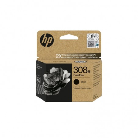 HP 308e EvoMore Black Original Ink Cartridge