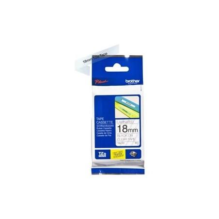 BROTHER TZE141 Taśma Brother 18mm BLACK ON CLEAR