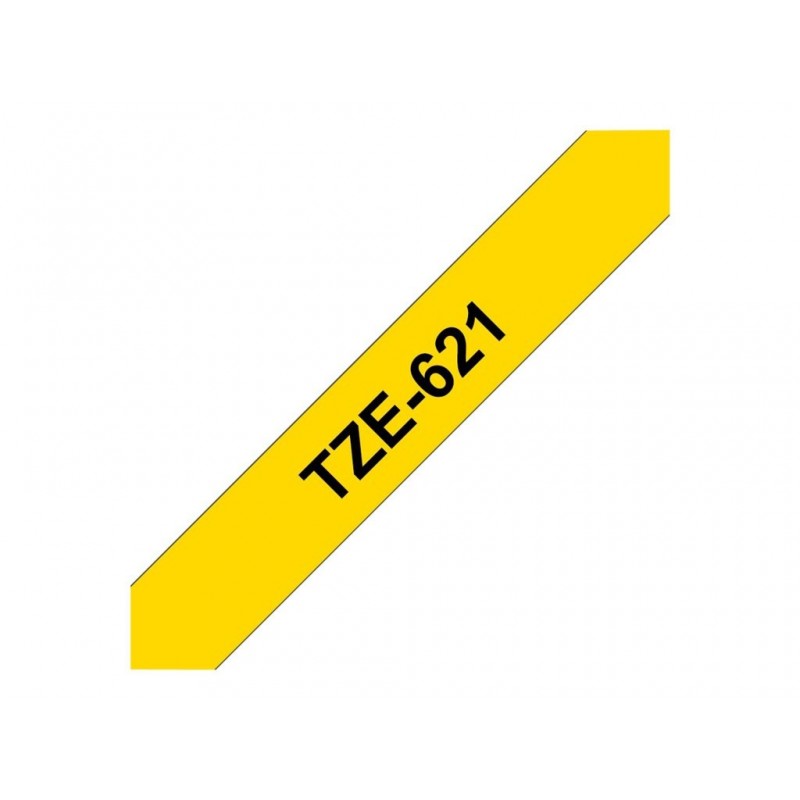 BROTHER TZe621 Taśma Brother 9mm BLACK ON YELLOW