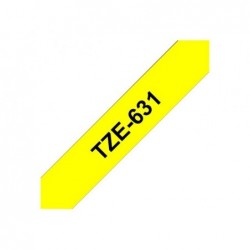 BROTHER TZE631 Brother TZE631 Banda laminata 12mm BLACK ON YELLOW