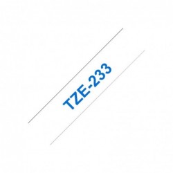 BROTHER TZE233 Tásma Brother12mm BLUE ON WHITE