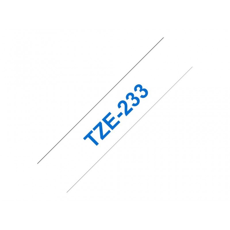 BROTHER TZE233 Tásma Brother12mm BLUE ON WHITE