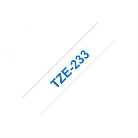 BROTHER TZE233 Tásma Brother12mm BLUE ON WHITE