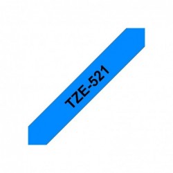 BROTHER TZE521 Taśma Brother 9mm BLACK ON BLUE