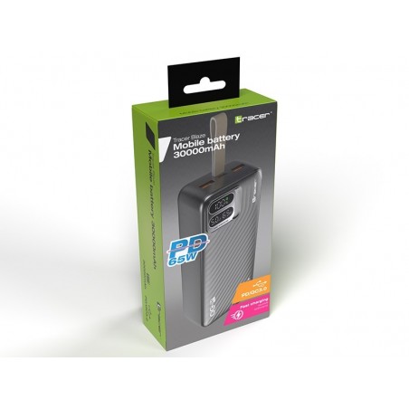Power bank BLAZE 30000mAh 65W Czarny Power bank BLAZE 30000mAh 65W Czarny