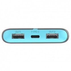 PowerBank EnerGo 10000mAh szaro-niebieski PowerBank EnerGo 10000mAh szaro-niebieski