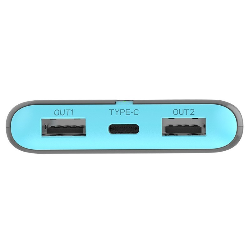 PowerBank EnerGo 10000mAh szaro-niebieski PowerBank EnerGo 10000mAh szaro-niebieski