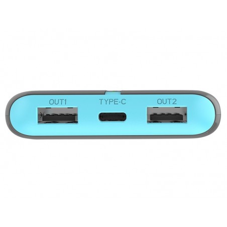 PowerBank EnerGo 10000mAh szaro-niebieski PowerBank EnerGo 10000mAh szaro-niebieski