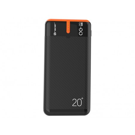 Power bank EnerGen 20000mAh PD+QC3.0 czarno-pomarańczowy Power bank EnerGen 20000mAh PD+QC3.0 czarno-pomarańczowy
