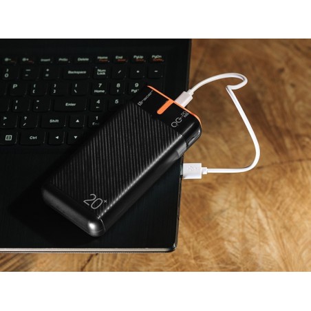 Power bank EnerGen 20000mAh PD+QC3.0 czarno-pomarańczowy Power bank EnerGen 20000mAh PD+QC3.0 czarno-pomarańczowy