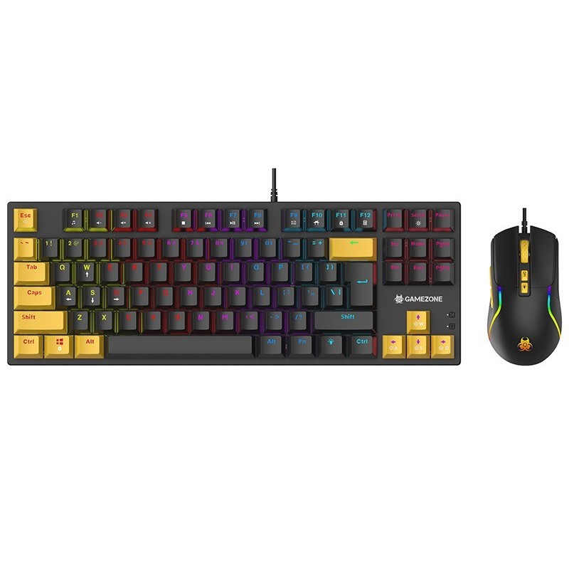 Zestaw mysz i klawiatura mechaniczna Gamezone Hornet87 USB Zestaw mysz i klawiatura mechaniczna Gamezone Hornet87 USB
