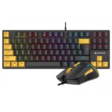 Zestaw mysz i klawiatura mechaniczna Gamezone Hornet87 USB Zestaw mysz i klawiatura mechaniczna Gamezone Hornet87 USB