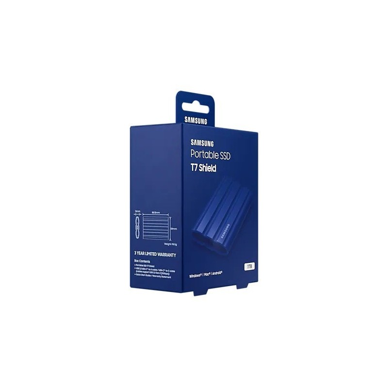 Dysk SSD T7 Shield 1TB USB 3.2, niebieski