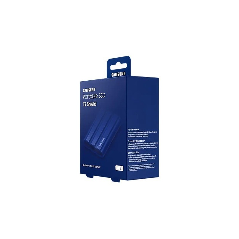 Dysk SSD T7 Shield 1TB USB 3.2, niebieski