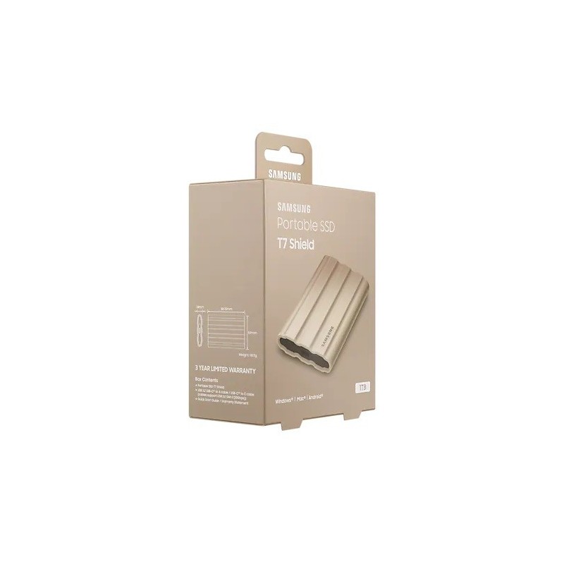 Dysk SSD T7 Shield 1TB USB 3.2, beżowy Dysk SSD T7 Shield 1TB USB 3.2, beżowy