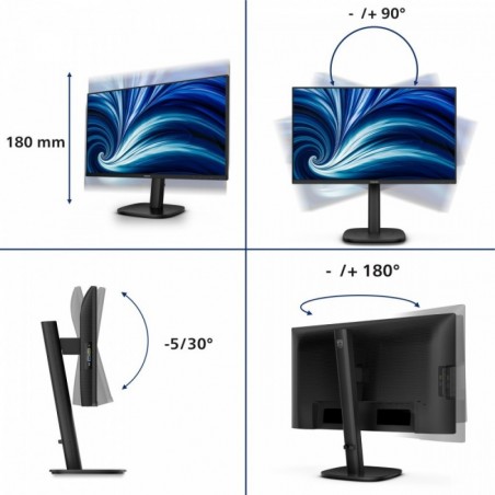 Monitor 24.1 cala 24B2N3200D IPS 16:10 100Hz HDMI DP VGA Pivot Monitor 24.1 cala 24B2N3200D IPS 16:10 100Hz HDMI DP VGA Pivot
