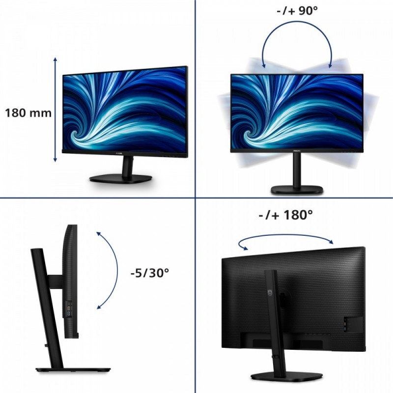 Monitor 31.5 cala 32B2U3601 IPS 100Hz HDMI DP RJ45 USB-C Pivot