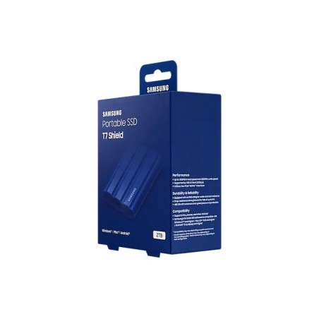 Dysk SSD T7 Shield 2TB USB 3.2, niebieski Dysk SSD T7 Shield 2TB USB 3.2, niebieski