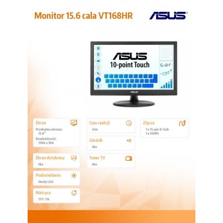 Monitor 15.6 cala VT168HR Monitor 15.6 cala VT168HR
