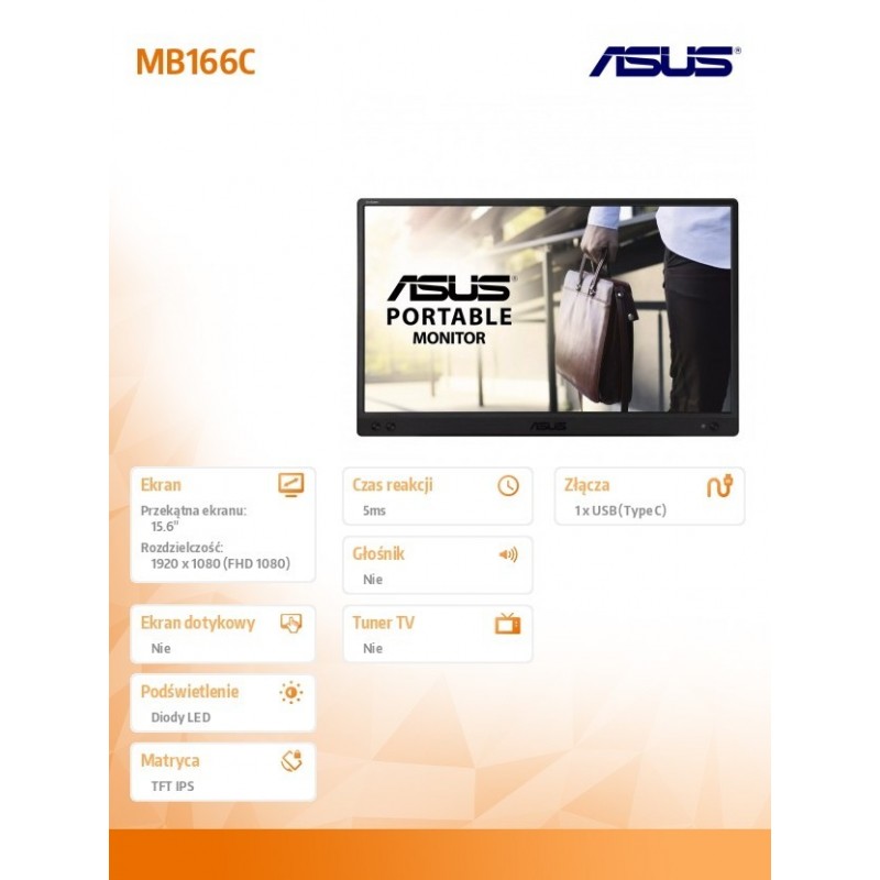 Monitor 16 cali MB166C Monitor 16 cali MB166C