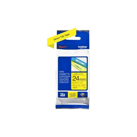 BROTHER TZe651 Taśma Brother 24mm BLACK ON YELLOW