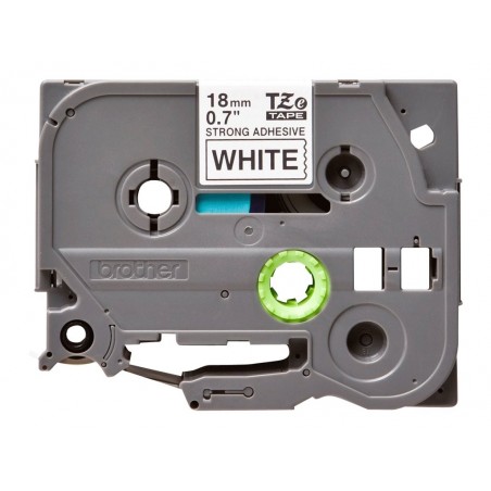 BROTHER TZES241 Tape Brother 18mm BLACK ON WHITE ADHESIVE TAPE