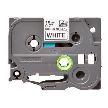 BROTHER TZES241 Tape Brother 18mm BLACK ON WHITE ADHESIVE TAPE