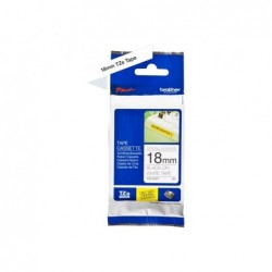 BROTHER TZES241 Tape Brother 18mm BLACK ON WHITE ADHESIVE TAPE
