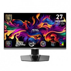Monitor MAG 272QP QD-OLED X50/26.5 cala/QD-OLED/WQHD/Flat/500Hz/Black