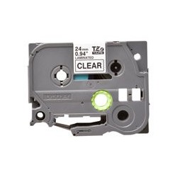 BROTHER TZE151 Taśma Brother 24mm BLACK ON CLEAR