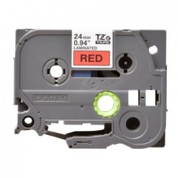 BROTHER TZE451 Taśma Brother 24mm BLACK ON RED