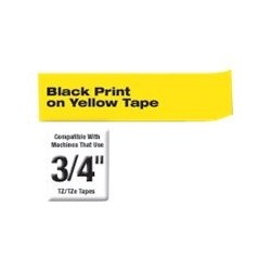 BROTHER TZES641 Taśma Brother 18mm BLACK ON YELLOW ADHESIVE TAPE