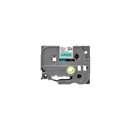 BROTHER TZE751 Taśma Brother 24mm BLACK ON GREEN