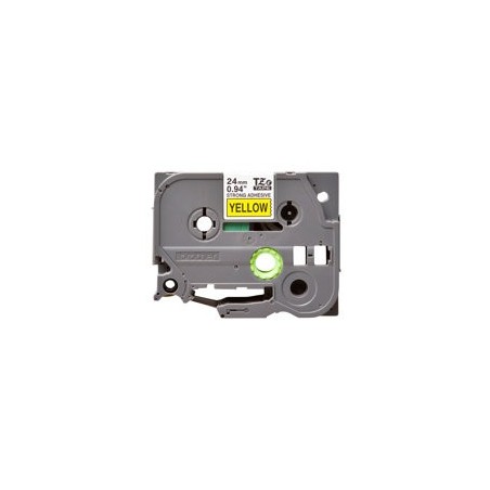 BROTHER TZES651 Taśma Brother 24mm BLACK ON YELLOW ADHESIVE TAPE