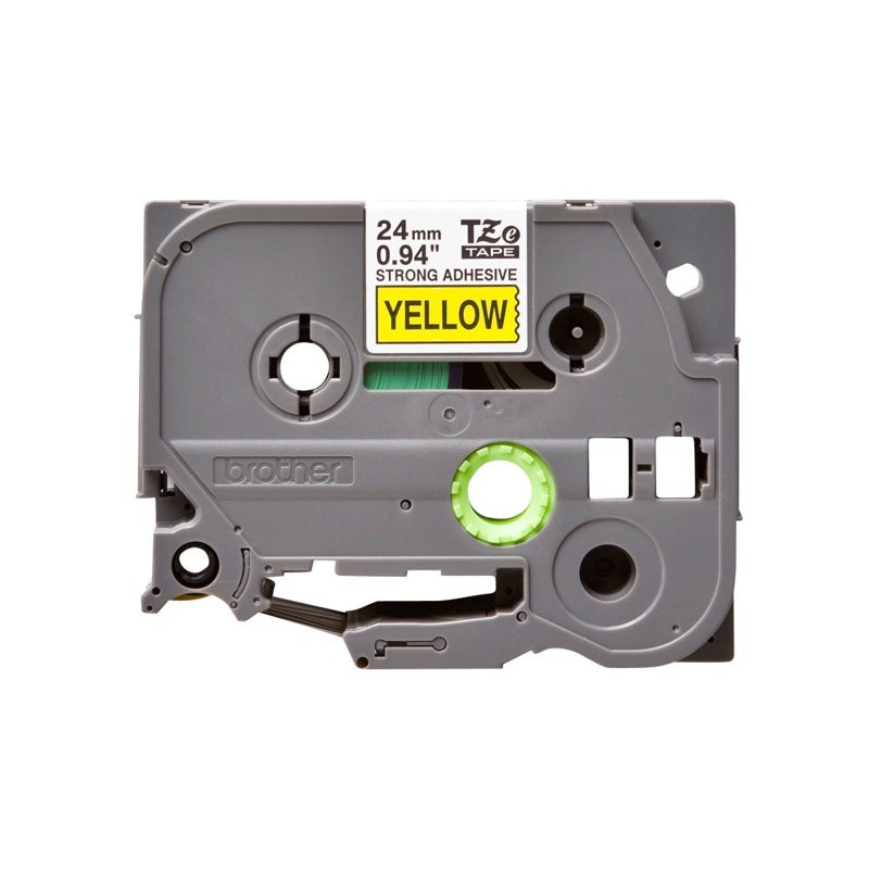 BROTHER TZES651 Taśma Brother 24mm BLACK ON YELLOW ADHESIVE TAPE