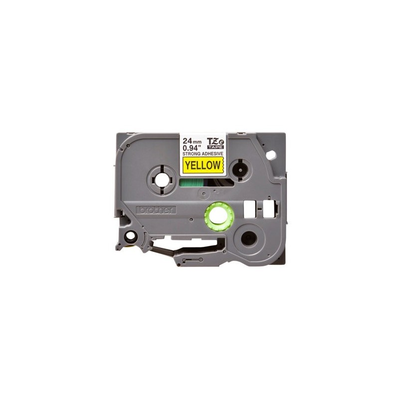 BROTHER TZES651 Taśma Brother 24mm BLACK ON YELLOW ADHESIVE TAPE