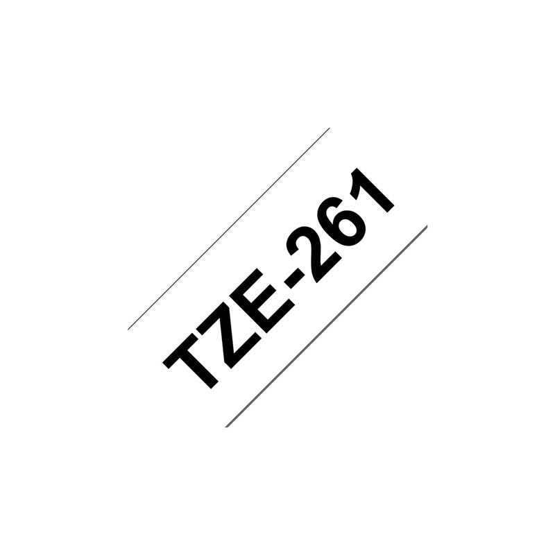 BROTHER TZE261 Brother TZE261 Banda laminata 36mm BLACK ON WHITE BROTHER TZE261 Brother TZE261 Banda laminata 36mm BLACK ON WHITE