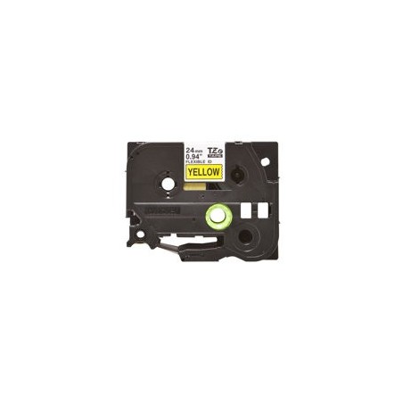 BROTHER TZEFX651 Taśma Brother 24mm BLACK ON YELLOW FLEXIBLE ID