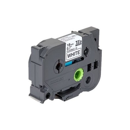 BROTHER TZEFX241 Taśma Brother 18mm BLACK ON WHITE FLEXIBLE ID