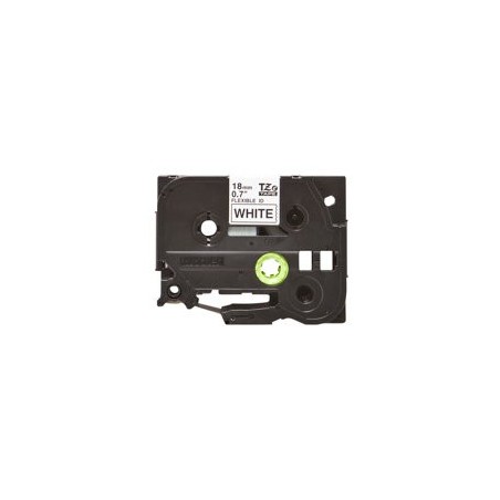 BROTHER TZEFX241 Taśma Brother 18mm BLACK ON WHITE FLEXIBLE ID