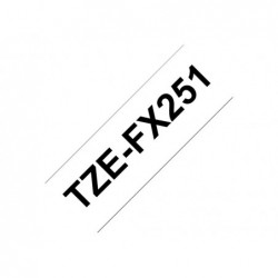 BROTHER TZEFX251 Taśma Brother 24mm BLACK ON WHITE FLEXIBLE ID BROTHER TZEFX251 Taśma Brother 24mm BLACK ON WHITE FLEXIBLE ID