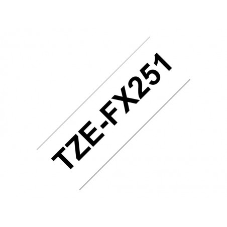 BROTHER TZEFX251 Taśma Brother 24mm BLACK ON WHITE FLEXIBLE ID BROTHER TZEFX251 Taśma Brother 24mm BLACK ON WHITE FLEXIBLE ID