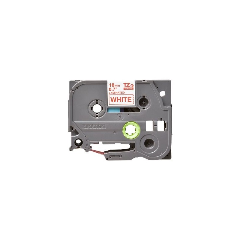 BROTHER TZE242 Taśma Brother 18mm RED ON WHITE