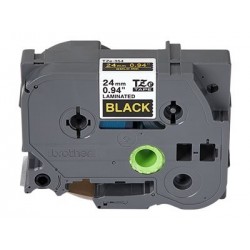 BROTHER TZE354 Taśma Brother 24mm Gold on Black