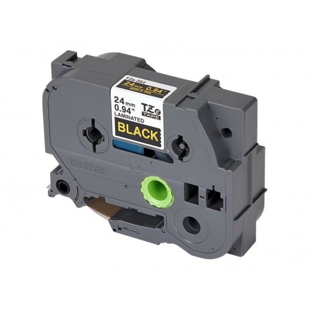 BROTHER TZE354 Taśma Brother 24mm Gold on Black