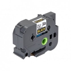 BROTHER TZE354 Taśma Brother 24mm Gold on Black