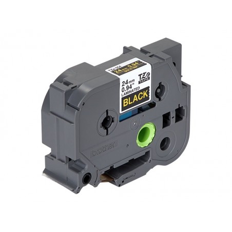 BROTHER TZE354 Taśma Brother 24mm Gold on Black